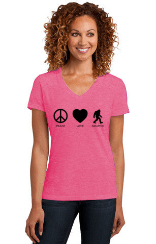 Peace Love Squatch Women's Tee