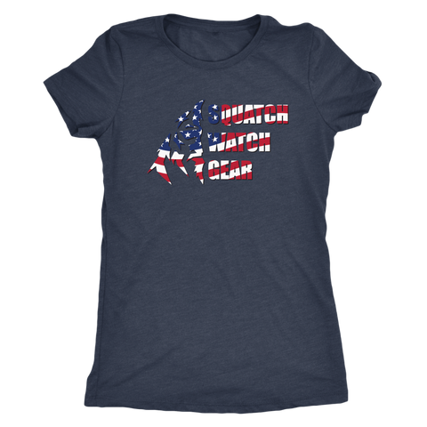 Freedom Squatch Women's Tri-blend Tee